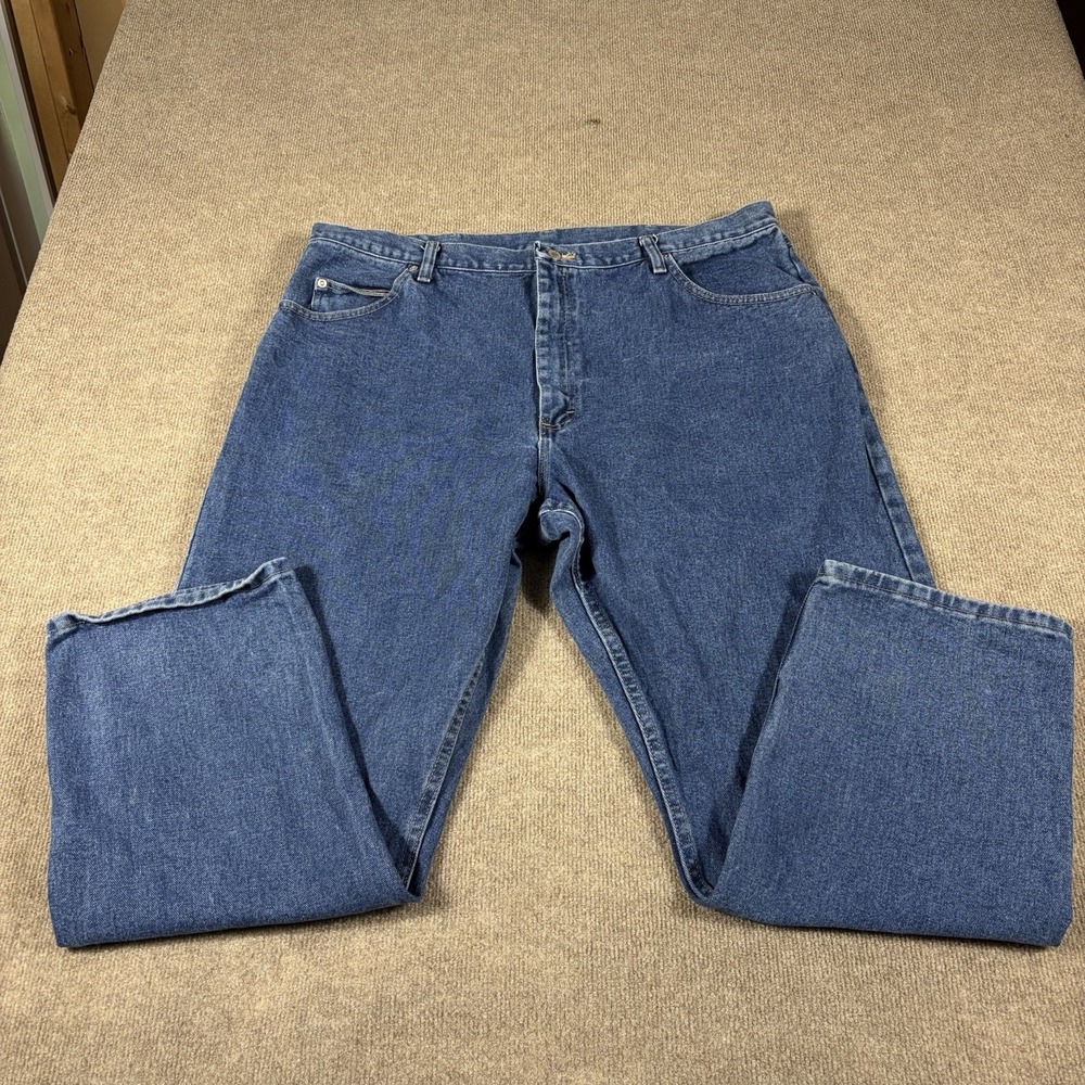 Wrangler Authentic Jeans Mens 40x29 Blue Denim Regular Fit Straight Leg Lot of 2